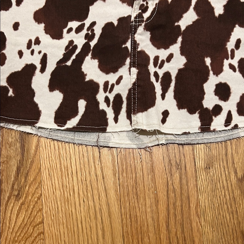 No Boundaries Brown and Cream Mini Skirt - Picture 5 of 9